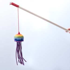 wędka meduza z kocimiętką wędka dla kota meduza